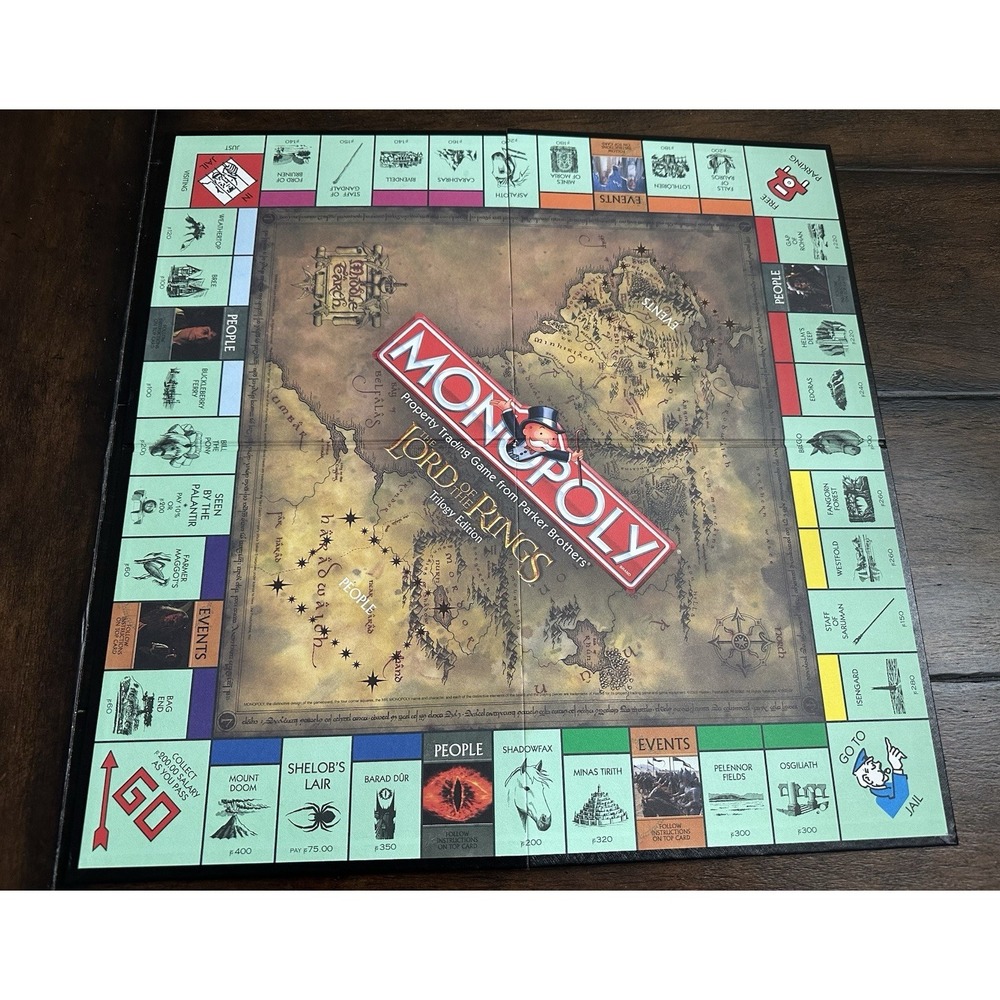Monopoly Lord of the Rings Trilogy Edition Replacement Board